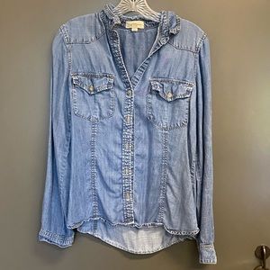 M Chambray Shirt from Anthropologie